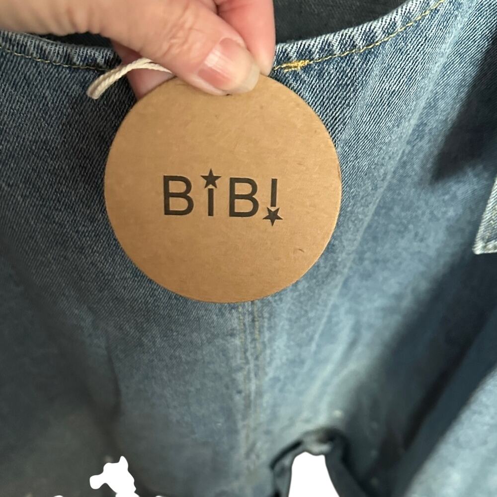 BiBi Light Blue Denim Jumpsuit XL - Picture 2 of 5